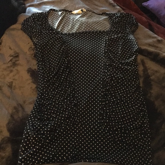 Speechless Tops - Polka Dot Dressy Top